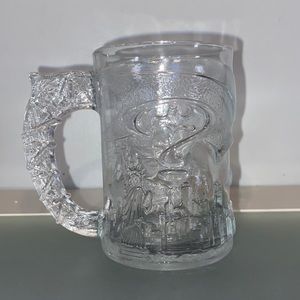 Vintage Batman Forever Glass Mug Cup Made in USA for McDonald 1995 DC Comics